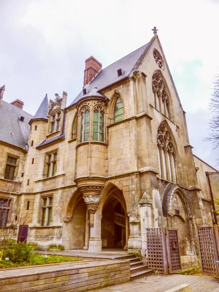 Retro hotel de cluny kijken Parijs — Stockfoto