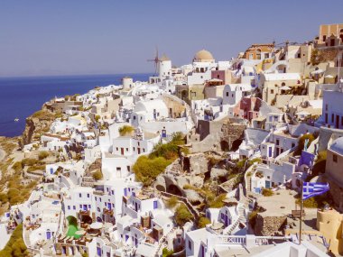 Retro görünüm oia IA Yunanistan