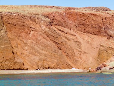 Retro görünüm santorini, Yunanistan