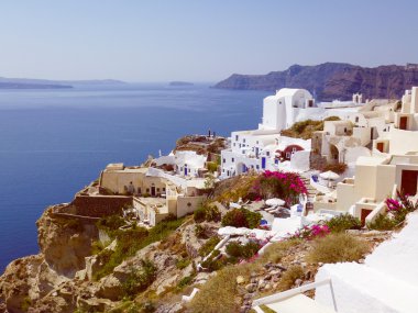 Retro görünüm oia IA Yunanistan