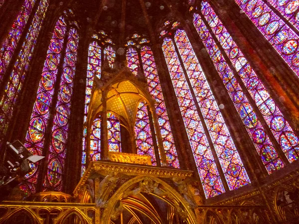 Regard rétro Sainte Chapelle Paris — Photo