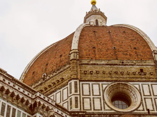 Mirada retro Catedral de Florencia — Foto de Stock