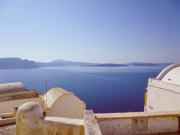 Look retrò Oia Ia in Grecia — Foto Stock