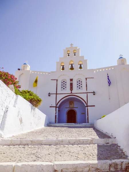 Retro look Pyrgos in Greece — Stock Photo, Image