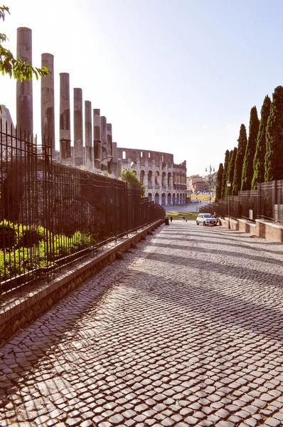 Retro look Colosseum Rome — Stock Photo, Image