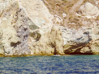 Retro görünüm santorini, Yunanistan