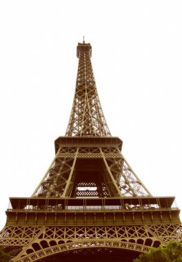 Retro görünüm Eyfel Kulesi paris