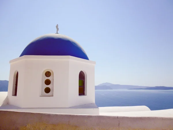 Retro look Oia Ia i Hellas – stockfoto