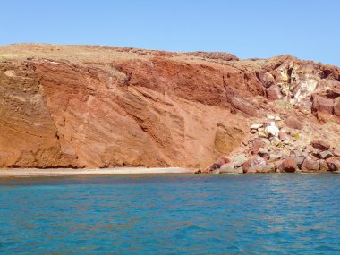 Retro görünüm santorini, Yunanistan