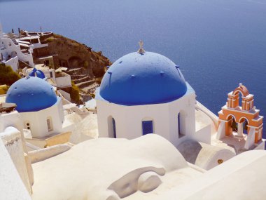 Retro görünüm oia IA Yunanistan