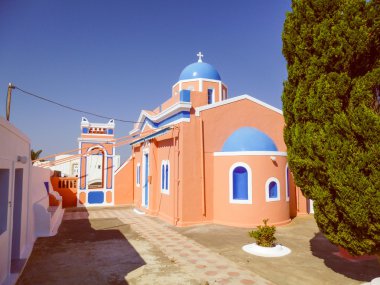 Retro görünüm oia IA Yunanistan
