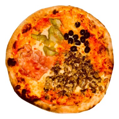 Retro görünüm pizza