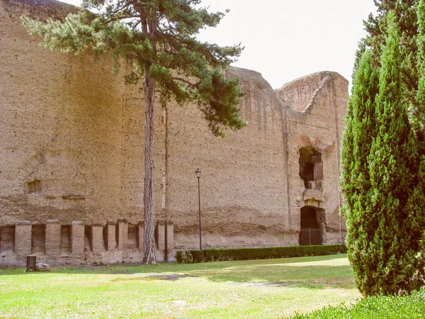 Retro look Augustus Mausoleum in Rome — Stock Photo, Image