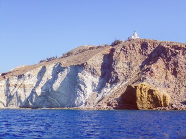 Retro görünüm akrotiri, Yunanistan