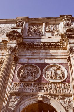 Retro görünüm arch Constantinus Roma