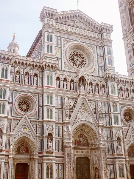 Arata retro Catedrala din Florenta — Fotografie, imagine de stoc