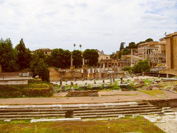 Retro olhar Fórum Romano Roma — Fotografia de Stock