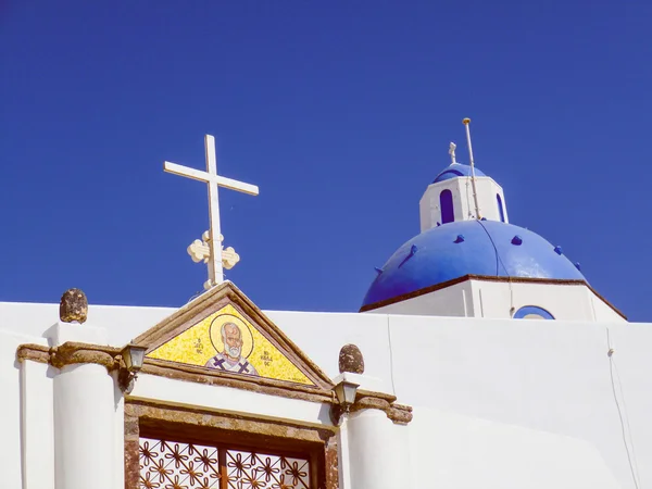 Retro look Imerovigli in Greece — Stock Photo, Image