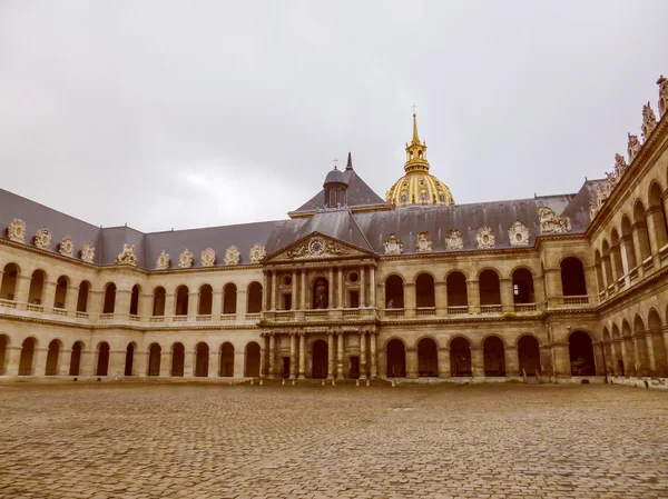 Retro vzhled hotel des invalides Paříž — Stock fotografie