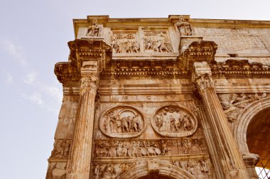 Retro görünüm arch Constantinus Roma