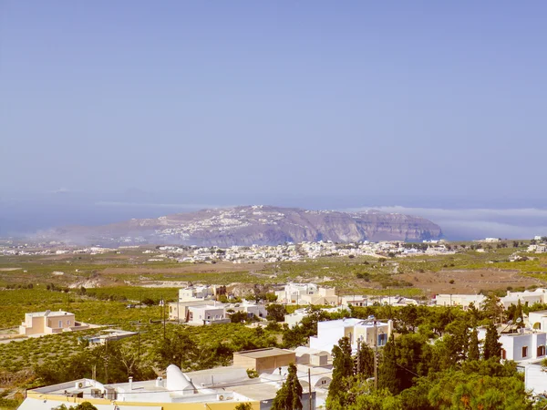 Look retrò Santorini in Grecia — Foto Stock