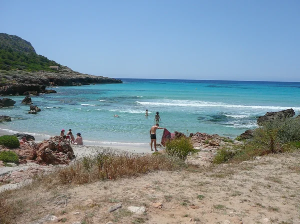 Turistas en Menorca — Foto de Stock