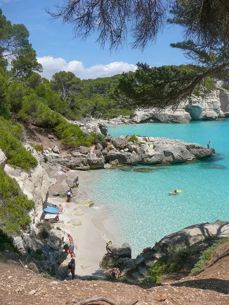 Turistas em minorca — Fotografia de Stock