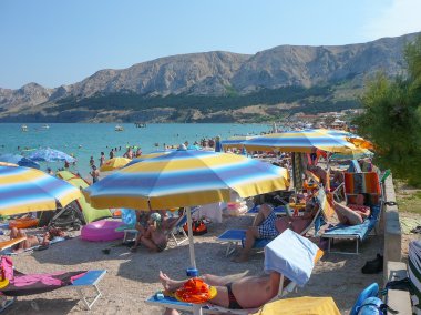 Krk Beach'te baska