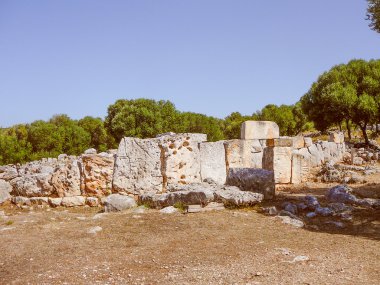 Retro görünüm Torre den Minorca Galmes