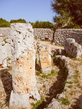 Retro görünüm Torre den Minorca Galmes