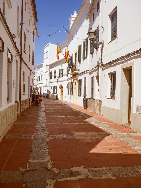 Retro-look Menorca Spanien — Stockfoto