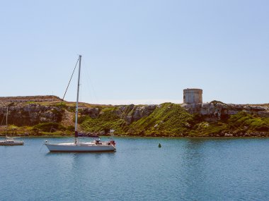Retro görünüm görünüm Mahon Minorca