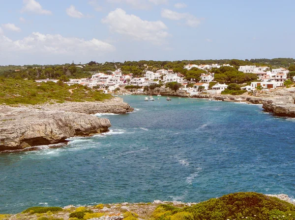 Blick auf Punta Prima im Retro-Look — Stockfoto