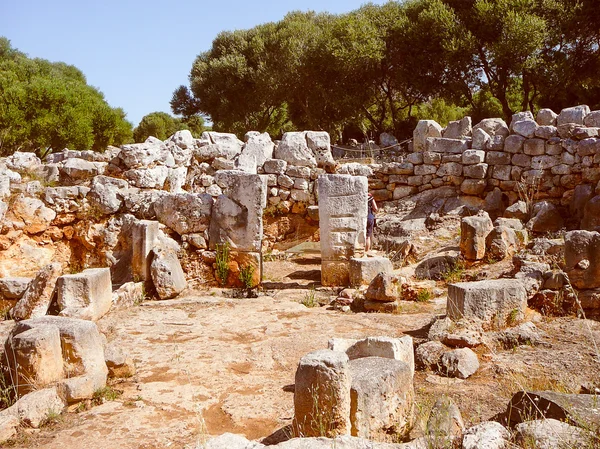 Αναδρομικό βλέμμα Torre den Galmes στη Μινόρκα — Φωτογραφία Αρχείου