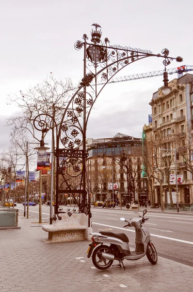 Retro look barcelona spanien — Stockfoto