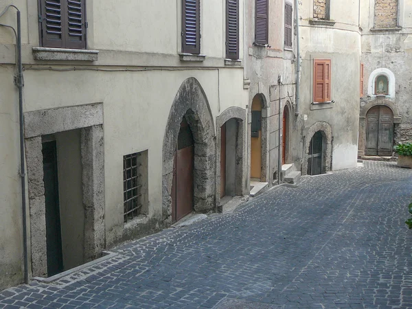 Uitzicht op de oude stad Ferentino — Stockfoto