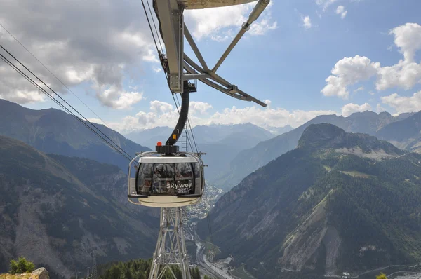 SkyWay Funivia del Monte Bianco in Valle d'Aosta — Foto Stock