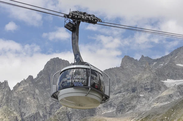 SkyWay Funivia del Monte Bianco in Valle d'Aosta — Foto Stock