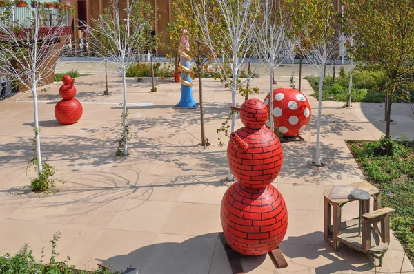 Pavilions at Milan Expo in Milan — Stock Photo, Image