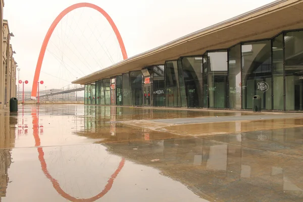 Voetgangersbrug in Turijn — Stockfoto