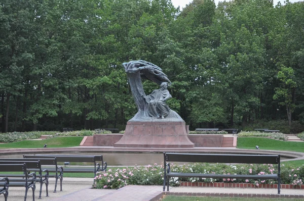 Statua Chopin a Varsavia — Foto Stock