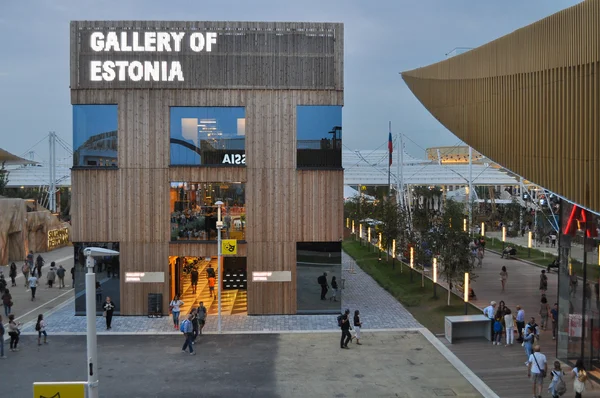 Pavilhão da Estónia na Exposição de Milão em Milão — Fotografia de Stock