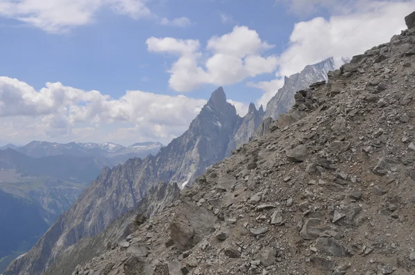 Mont Blanc v údolí Aosta — Stock fotografie