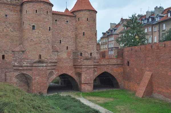 Fortificações da Cidade Velha em Varsóvia — Fotografia de Stock