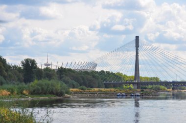 Varşova (Wisla) Vistula Nehri üzerinde köprü