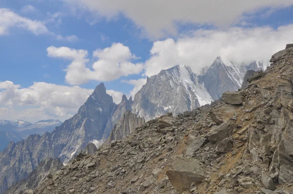 Mont Blanc em Aosta Valley — Fotografia de Stock