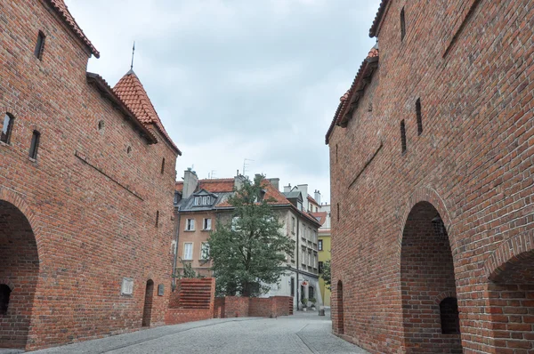 Old Town fortifications in Warsaw — Stock Photo, Image