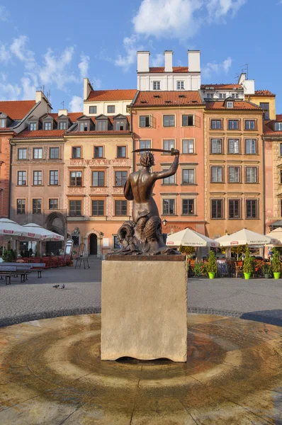 Mermaid of Warsaw in Warsaw — Stock Photo, Image