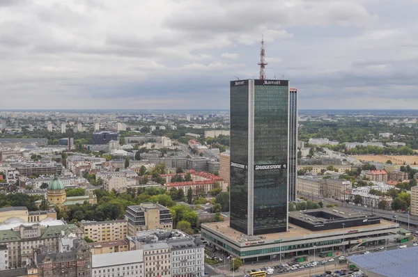 Moderna skyskrapor i Warszawa — Stockfoto