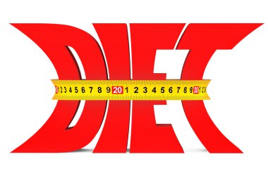Kilo kaybı kavramı. Diyet Word ve teyp ölçme